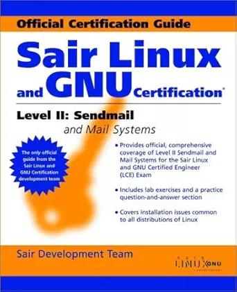 sair linux and gnu certification level 2 sendmail and mail systems 1st edition sair development team