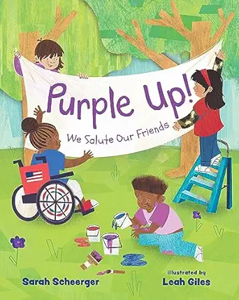 purple up we salute our friends 1st edition sarah scheerger ,leah giles 0807566675, 978-0807566671