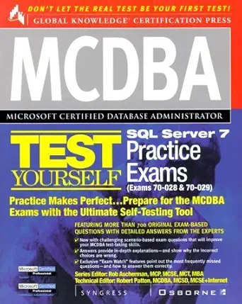 mcdba sql server 7 test yourself practice exams 1st edition inc syngress media 0072121815, 978-0072121810