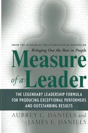 measure of a leader 1st edition daniels 1265845042, 978-1265845049