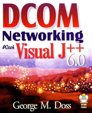 dcom networking with visual j++ 6 0 1st edition george m doss 1556226551, 978-1556226557
