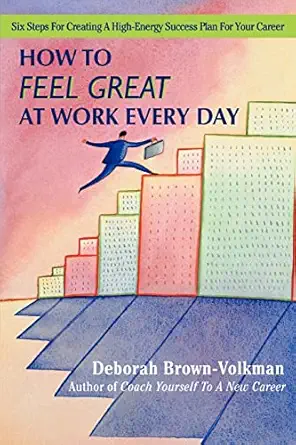 how to feel great at work every day six steps for creating a high energy success plan for your career 1st