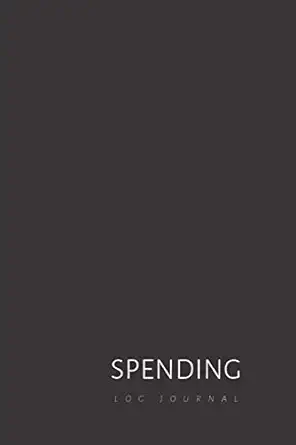 spending log journal dairy book to keep track of spending habits and shopping addition blank daily or weekly