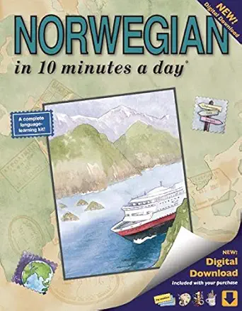 norwegian in 10 minutes a day 1st edition kristine k kershul 1931873399, 978-1931873390