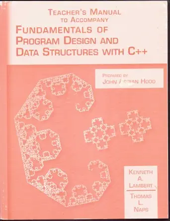 fundamentals of program design and data structures with c++ 1st edition john adrian hood 0538691263,