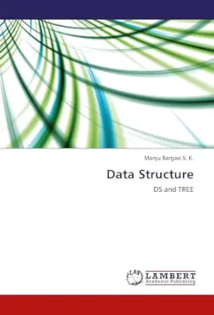 data structure ds and tree 1st edition manju bargavi s k 384655684x, 978-3846556849