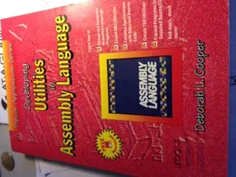 developing utilities in assembly language/book and disk 1st edition deborah l cooper 155622429x,