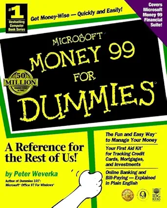 microsoft money 99 for dummies 1st edition peter weverka 0764504339, 978-0764504334