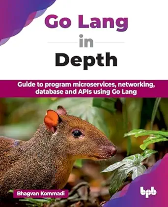 go lang in depth guide to program microservices networking database and apis using go lang 1st edition