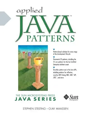 applied java patterns 1st edition stephen stelting ,olav maassen 0130935387, 978-0130935380