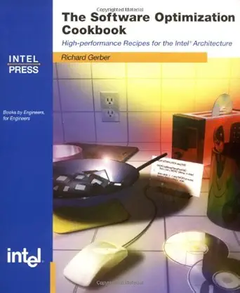 software optimization cookbook high performance recipes for the intel architecture 1st edition richard gerber