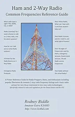 ham and 2 way radio common frequencies reference guide 1st edition rodney ellis biddle kx4hd 0999649108,