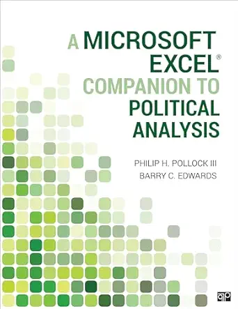 a microsoft excela companion to political analysis 1st edition philip h pollock ,barry clayton edwards