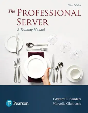 professional server the a training manual 1st edition edward sanders ,marcella giannasio 013455275x,