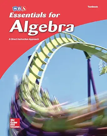 sra essentials for algebra a direct instruction approach 1st edition siegfried englemann ,owen engelmann