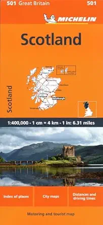 great britain scotland map # 501 1st edition michelin 2067259512