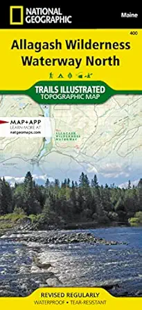 allagash wilderness waterway north map 1st edition national geographic maps trails illustrated 1566955866,