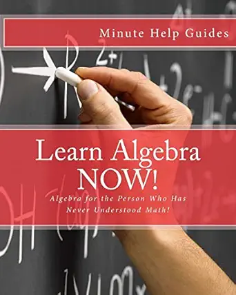 learn algebra now algebra for the person who has never understood math 1st edition minute help guides