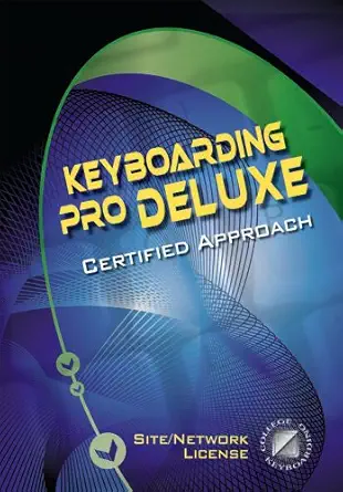 keyboarding pro deluxe certified site license version 1 3 lessons 1 120 1st edition south western educational