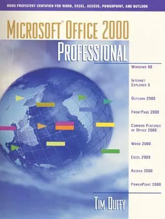 microsoft office 2000 professional 1st edition tim duffy 0201611880, 978-0201611885