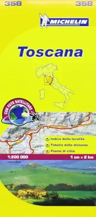 mapa local toscana 1st edition michelin 2067126679, 978-2067126671