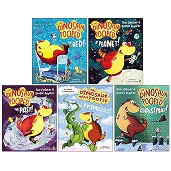 the dinosaur that pooped series 5 books collection set by tom fletcher and dougie poynter 1st edition tom
