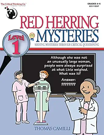 red herring mysteries level 1 workbook solving mysteries through critical questioning 1st edition thomas