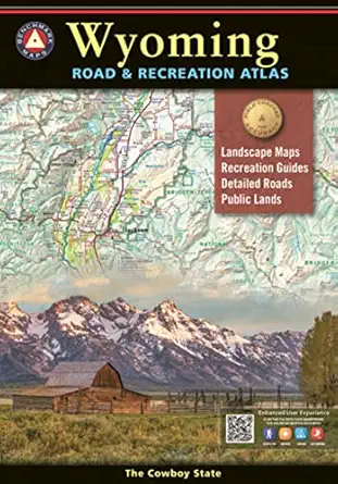 wyoming road and recreation atlas 2022 1st edition benchmark maps 0929591798, 978-0929591797