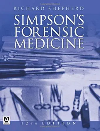 simpsons forensic medicine 1st edition richard shepherd 0340764228, 978-0340764220