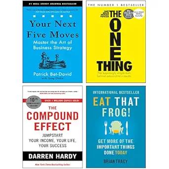 your next five moves the one thing the compound effect eat that frog 4 books collection set 1st edition