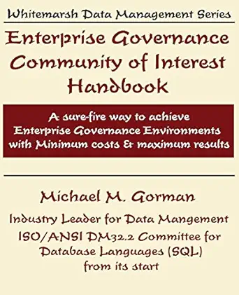 enterprise governance 1st edition michael m gorman 0978996879, 978-0978996871