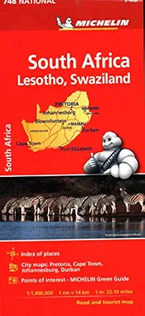 michelin south africa map 748 1st edition michelin 2067229192, 978-2067229198