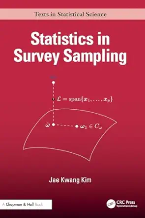 statistics in survey sampling 1st edition jae kwang kim 1032997761, 978-1032997766