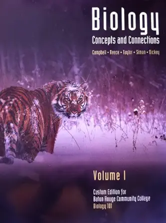 biology concepts and connections volume i 6th e by campbell reece taylor simon   for brcc 1st edition jane b