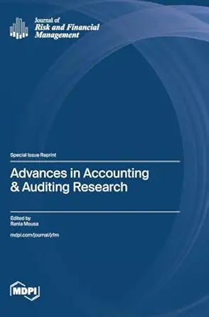 advances in accounting and auditing research 1st edition rania mousa 3725837724, 978-3725837724