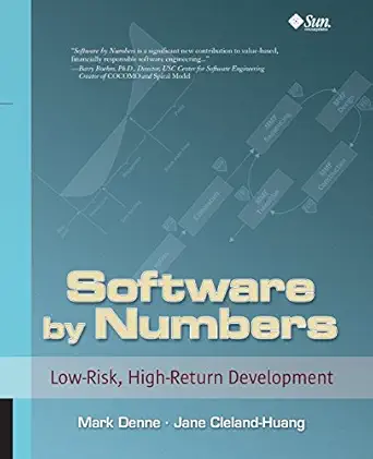 software by numbers low risk high return development 1st edition mark denne ,jane clelandhuang 0131407287,