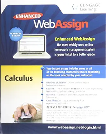 enhanced webassign printed access card for calculus multi term courses life 1st edition webassign 1285858263,