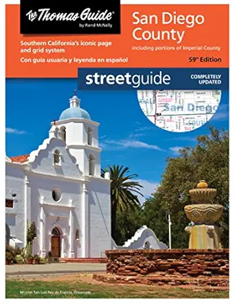 the thomas guide street guide san diego county 1st edition rand mcnally 0528016180, 978-0528016189