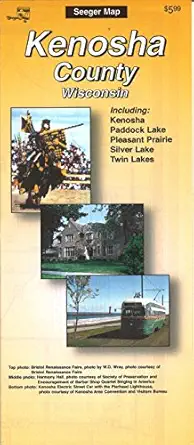 kenosha county wisconsin 1st edition the seeger map company inc 1598624032, 978-1598624038