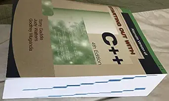 starting out with c++ alternate 1st edition tony gaddis ,judy walters ,godfrey muganda 1576761274,