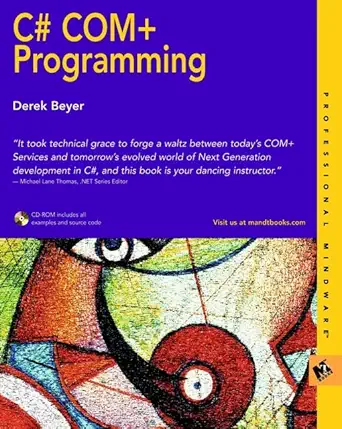 c# com+ programming 1st edition derek beyer 0764548352, 978-0764548352