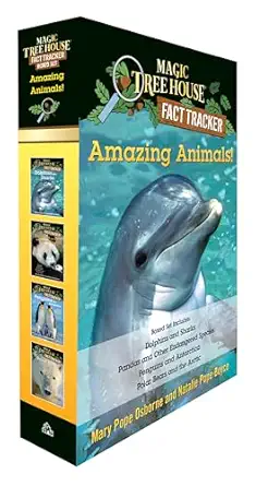 amazing animals magic tree house fact tracker boxed set dolphins and sharks polar bears and the arctic