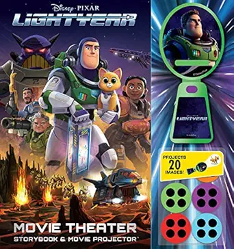 disney pixar lightyear movie theater storybook and movie projector 1st edition steve behling 0794449727,