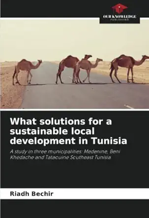 what solutions for a sustainable local development in tunisia a study in three municipalities medenine beni