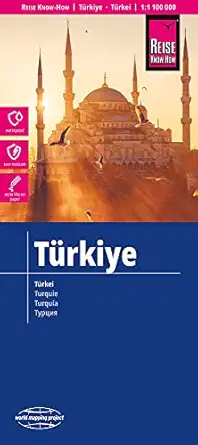 turkey travel map 1 1 100 000 1st edition reise know how 3831774161, 978-3831774166