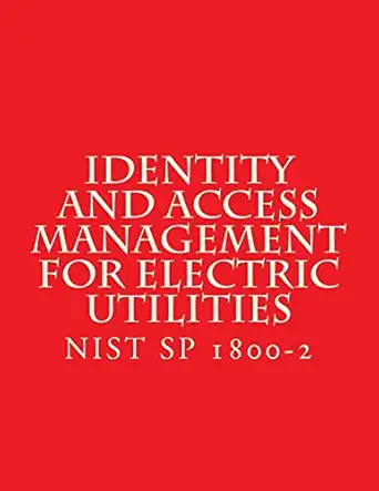 identity and access management for electric utilities nist sp 1800 2 cybersecurity practice guide 1st edition