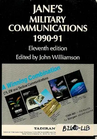 janes military communications 1990 91 1st edition j williamson 0710609000, 978-0710609007