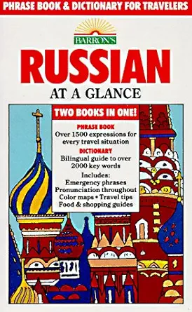 russian at a glance phrase book and dictionary for travelers 1st edition thomas r beyer 0812042999,