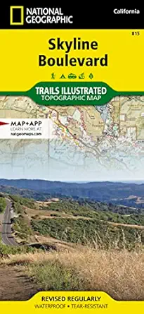 skyline boulevard map 1st edition national geographic maps trails illustrated 1566956307, 978-1566956307