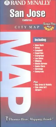 rand mcnally san jose city map 1st edition rand mcnally and company 0528980904, 978-0528980909